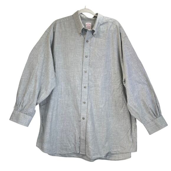 Brooks Brother Mens XXL Gray Heather Madison Fit Polo Shirt Long Sleeves - Picture 1 of 8